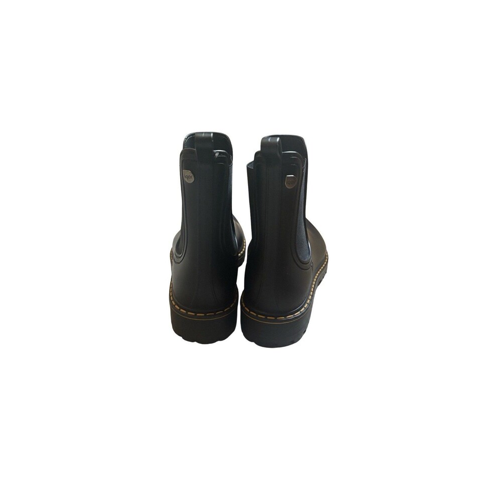 Igor Chelsea Rain Boots Women, Size 40 (US 9-9.5), Black, Made in Spain, EUC - Picture 2 of 5